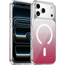 Iphone 17 Pro Max & 18 Pro Max Kılıf Kamera Korumalı Magsafe Şarj Destekli Şık Sora Simli Kapak