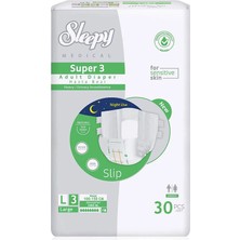 Sleepy Süper3 Belbantlı Hasta Bezi L Beden 30 Adet