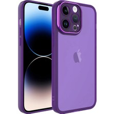 iPhone 14 Pro Max Kılıf Kamera Korumalı Transparan Esnek Renkli Silikon Post Kapak