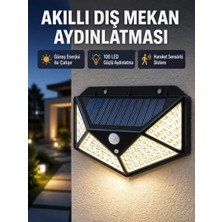 Aesco Solar Güçlü 100 LED Bahçe Lambası – Enerji Tasarruflu, Suya Dayanıklı ve Geniş Açılı Işık