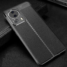 Mi 13 Lite Kılıf Kamera Koruyuculu Niss Deri Görünümlü Silikon Kapak