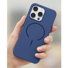iPhone 13 Pro Max Kılıf Kamera Korumalı Magsafe Şarj Özellikli Sert Silikon Meta Kapak