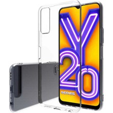 Vivo Y20 Kılıf Ince Şeffaf Esnek Yumuşak Süper Silikon Kapak