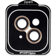 Aesco Joko Apple iPhone 15 Pvd Metal Kamera Lens - Turuncu