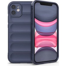 iPhone 11 Kılıf Esnek Oyuklu Yüzey Kamera Korumalı Etnik Yumuşak Silikon Kapak