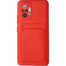 Redmi Note 10 Pro Kılıf Kamera Korumalı Kartlıklı Esnek Silikon Kelvin Kapak