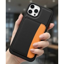 Iphone 14 Pro Max Premium Suni Deri Kartlıklı Kılıf X-Kart