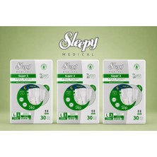 Sleepy Süper3 Belbantlı Hasta Bezi L Beden 3 Paket 90 Adet