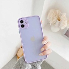 iPhone 12 Mini Kılıf Kenarları Renkli Arkası Mat Transparan Hux Şık Kapak