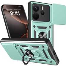 Aesco Xiaomi Redmi Note 14 4g Pars Lens Yüzüklü Silikon - Yeşil