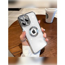 iPhone 12 Pro Max Kamera Korumalı Omega Renkli Şeffaf Silikon Kapak Şık Kılıf