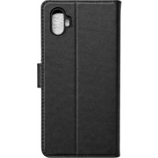 Aesco Samsung Galaxy Xcover 6 Pro Trend S Plus Kapaklı Kılıf - Siyah