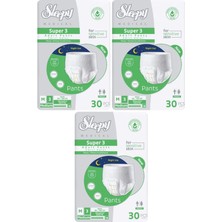 Sleepy Süper3 Emici Külot M Beden 3 Paket 90 Adet