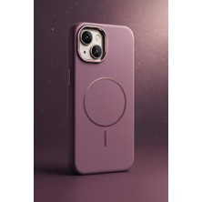 iPhone 14 Kılıf Magsafe Şarj Özellikli Yumuşak Dokulı Esnek Soft Yüzey Silikon Edi Kapak