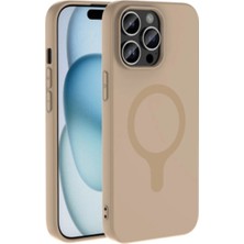 Iphone 14 Pro Max Kılıf Kamera Korumalı M-Safe Şarj Özellikli Kadifemsi Mat Soft Yüzey Aris Kapak