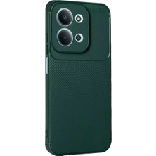 Aesco Xiaomi Redmi 15C 5g Auto Focus Karbon Kapak - Koyu Yeşil