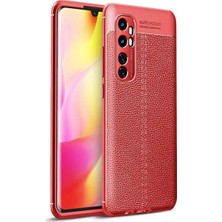 Mi Note 10 Lite Kılıf Kamera Koruyuculu Niss Deri Görünümlü Silikon Kapak