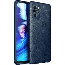 Redmi Note 10S Kılıf Kamera Koruyuculu Niss Deri Görünümlü Silikon Kapak