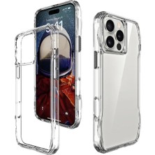 iPhone 16 Pro Uyumlu Kılıf Airbagli Yüksek Koruma Şeffaf Incek Silikon Kapak