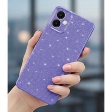 Galaxy A07 Kılıf Kamera Korumalı Simli Lüks Koton Kapak