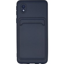Galaxy A01 Core Kılıf Kamera Korumalı Kartlıklı Esnek Silikon Kelvin Kapak
