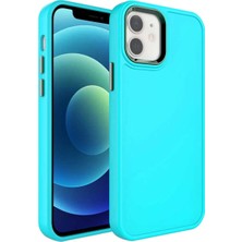 iPhone 11 Kılıf Metal Renkli Çerçeve Esnek Silikon Yumuşak Kırılmaz Botox Kapak