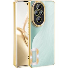 Honor 200 Pro Kılıf Kamera Korumalı Esnek Renkli  Logo Gösteren Şeffaf Şık Omega Kapak