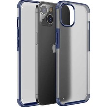 iPhone 13 Mini Kılıf Kenarları Renkli Arkası Mat Şeffaf Transparan Volks Silikon Kapak