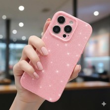 iPhone 16 Pro Kılıf Premium Simli Göz Alıcı Darbe Emici Kamera Korumalı Koton Kapak