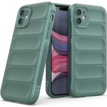 iPhone 11 Kılıf Esnek Oyuklu Yüzey Kamera Korumalı Etnik Yumuşak Silikon Kapak