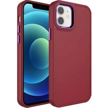 iPhone 11 Kılıf Metal Renkli Çerçeve Esnek Silikon Yumuşak Kırılmaz Botox Kapak