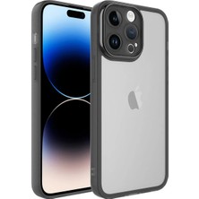 iPhone 14 Pro Kılıf Kamera Korumalı Transparan Esnek Renkli Silikon Post Kapak