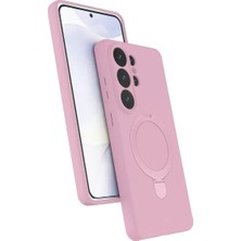 Aesco Samsung Galaxy S26 Ultra Regal Magsafe Standlı Kapak - Açık Pembe