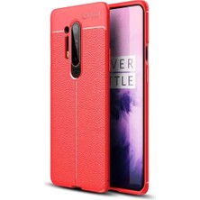 One Plus 8 Pro Kılıf Kamera Koruyuculu Niss Deri Görünümlü Silikon Kapak