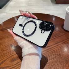 iPhone 16 Plus Kılıf Kamera Lens Korumalı Magsafe Şarj Özellikli Demre Şık Lüks Kapak