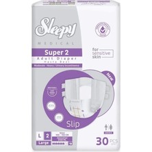 Sleepy Süper2 Belbantlı Hasta Bezi L Beden 30 Adet