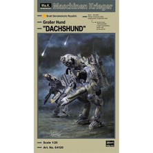 Hasegawa 64120, 1/20 Großer Hund (Dachshund) Plastik Maketi