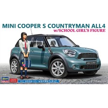 Hasegawa SP559 52359, 1/24 Mini Cooper S Countryman 4WD ve Kız Figürü Plastik Maketi