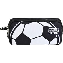 Mikro Muggle MU-8064 Football Teams Siyah Beyaz Kalem Çantası
