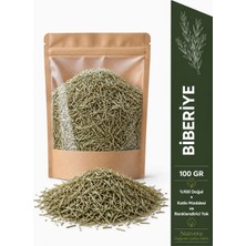 Natvera Biberiye 100 gr | %100 Doğal Kurutulmuş Biberiye | Katkısız Bitki Çayı ve Baharat | Kilitli Kraft Doypack
