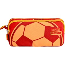 Mikro Muggle MU-6514 Football Teams Sarı Kırmızı Kalem Çantası