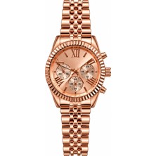 Aybars Kadın- Erkek Kol Saati, Çelik Kordon, Rose Gold Kadran Quartz Analog Bilek Saati