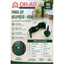 Ör-As Tel Örgü Panel Çit Klips Bağlantı Aparatı 90 Adet Vida Dahil
