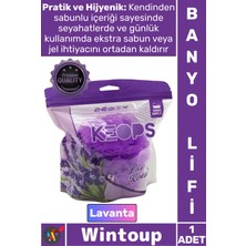 Wintoup #lif Konforlu Masaj Etkili Pratik Köpüklü Yumuşak File Ergonomik Lavanta Kokulu Sabunlu Banyo Lifi