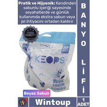 Wintoup #lif Konfor Masaj Etkili Pratik Köpüklü Yumuşak File Ergonomik Beyaz Sabun Kokulu Sabunlu Banyo Lifi