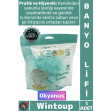 Wintoup #lif Konforlu Masaj Etkili Pratik Köpüklü Yumuşak File Ergonomik Okyanus Kokulu Sabunlu Banyo Lifi