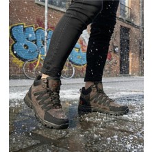 Bonjey Erkek Kahverengi Outdoor Bot Garantili Suya Dayanıklı Kışlık Trekking Ayakkabısı