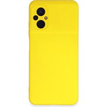 Magicool Xiaomi Poco M5 Kılıf Nano Içi Kadife Silikon - Sarı