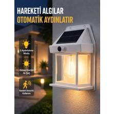 Astraltech Üç Modlu Güneş Enerjili Duvar Lambası 1800MAH Bataryalı ve Hareket Sensörlü