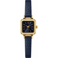 Aybars Kadın Kol Saati, Deeri Kordon, Lacivert Kadran Quartz Analog Bilek Saati